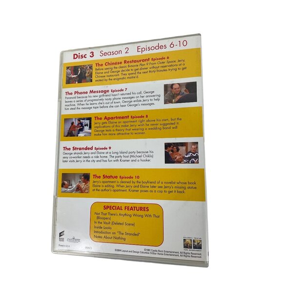 Seinfeld Volume 1 Season 1 & 2 4 DVD Disks - Picture 6 of 7